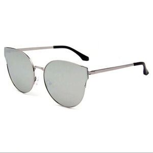 Silver Cat-Eye Sunglasses